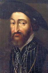 Indre & Loire N* 212 - Château de Plessis-les-Tours - Portrait de François 1er - École française du 17ème siècle